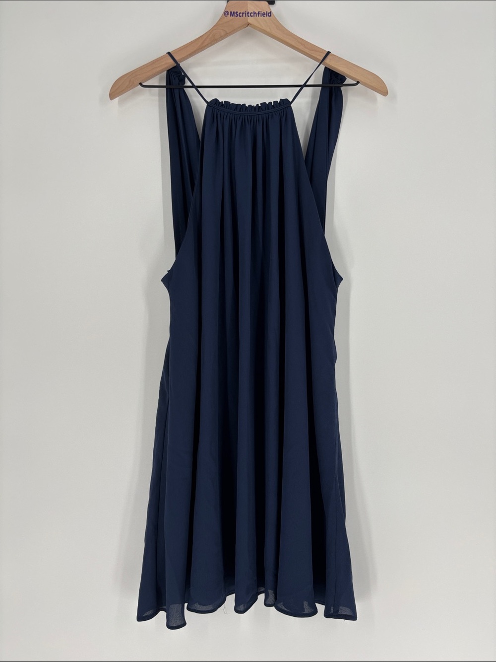 Everly small blue swing dress